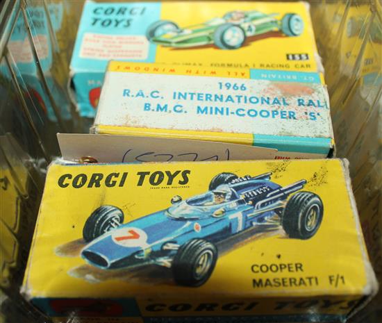 Corgi toys 333, 1966 RAC rally BMC Mini Cooper,